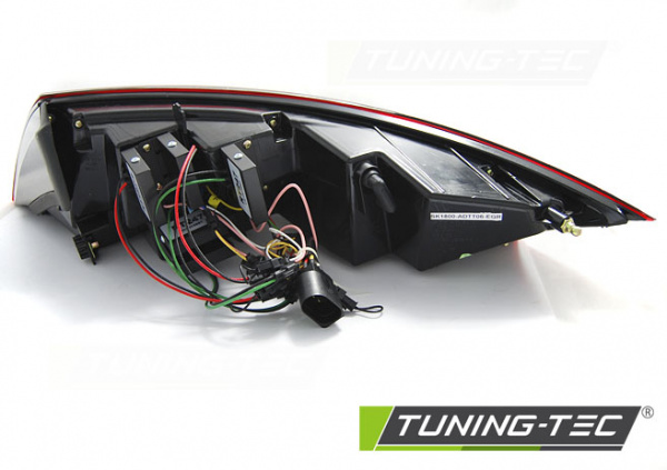 Voll LED Lightbar Design Rückleuchten für Audi TT 8J 06-14 rot/klar mit dynamischem Blinker